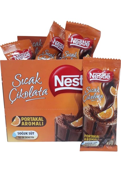 Portakal Aromalı Sıcak Çikolata 18,5 gr x 24 Adet