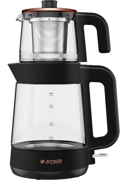Resital Siyah Çay Makinesi 1900 W Cam Demlikli, Pratik ve Şık Tasarım fiyatları
