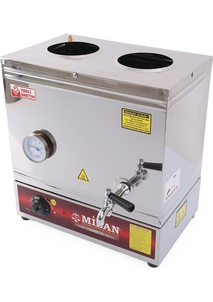 Gri 30 Litre Elektrikli Çay ve Kahve Kazanı, Çay Ocağı, Pratik ve Dayanıklı