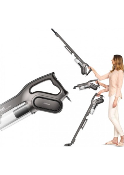 Kablolu Dikey Vakum Süpürge, Güçlü Temizlik, Türkiye Garantili, Siyah Renk modelleri