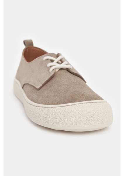 Space Koyu Bej Hakiki Süet Bağcıklı Casual Sneaker Kadın Ayakkabı fırsatları