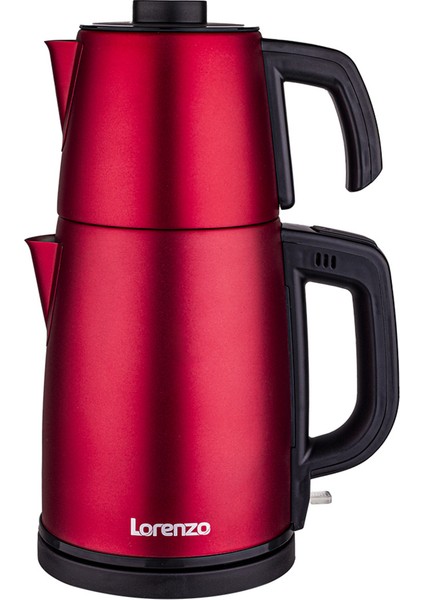 Kırmızı Çelik Çay Makinesi, Pratik ve Şık Tasarım