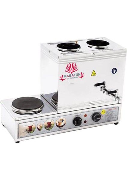 Iki Demlikli 25L Elektrikli Çay Kazanı, Pratik ve Şık Çay Makinesi