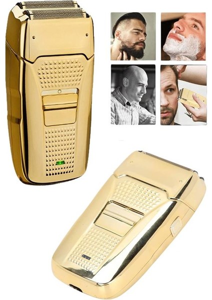 Zeroshop Sakal Kesme Tıraş Makinesi Paslanmaz Çelik Gold Şarjlı modelleri