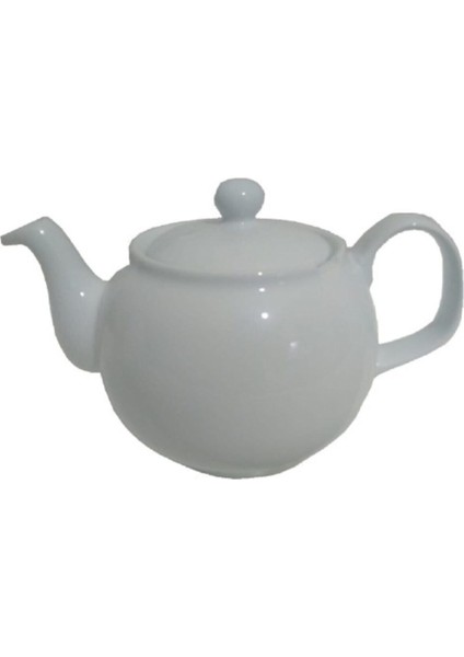 Beyaz Porselen Semaver Demliği, Şık ve Kullanışlı Içecek Sunum Aracı