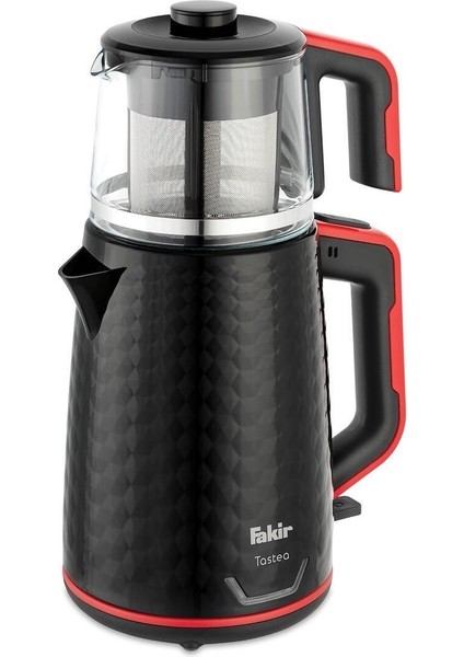 Tastea Çay Makinesi Kırmızı Siyah, Pratik ve Şık Çay Demleme Cihazı