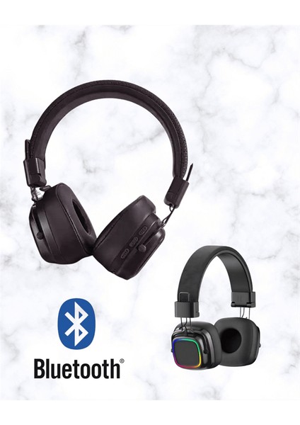 Zeroshop Bluetooth 5.3 Rainbow Işıklı Kulak Üstü Kablosuz Kulaklık indirimleri