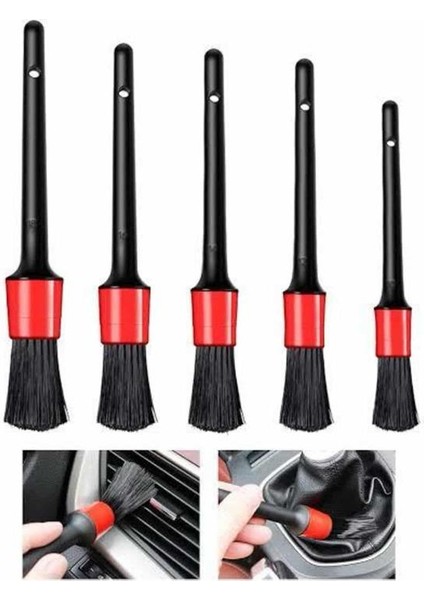 Zeroshop 5 Parça Araç Içi Temizlik Fırçası Araç Içi-Dışı Temizleme Fırça Seti fırsatları