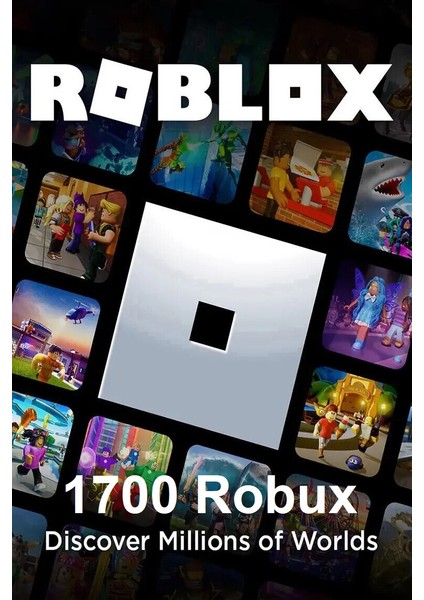 Robux Gift Card - 1700 Robux (Eksiksiz Tam Yüklenir)