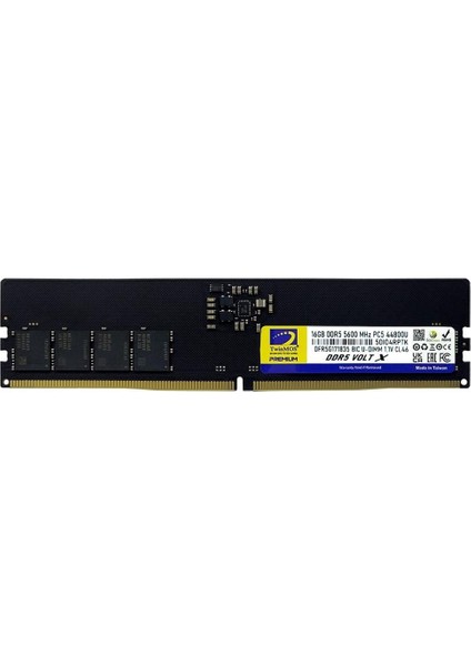 Twınmos 16GB Ddr5 5600MHZ CL46 Pc Ram