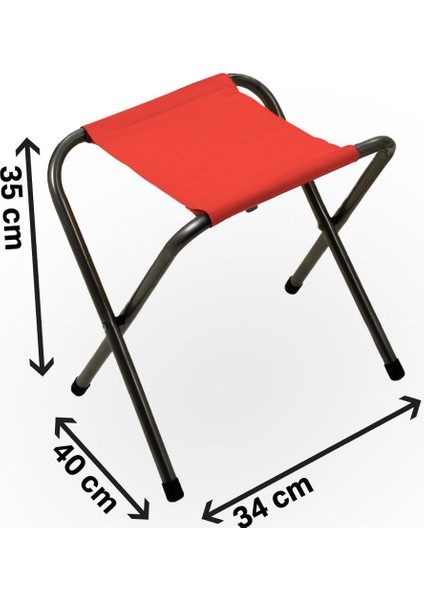 45X60 cm Kamp Sehpası + 4 Adet Kırmızı Tabure Piknik, Bahçe Balkon Sehpası Katlanır Sehpa-A-4k modelleri