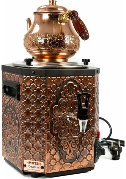 Mini Bakır El Işçiliği Elektrikli Semaver Çay Makinesi, Şık ve Kullanışlı Tasarım fırsatları