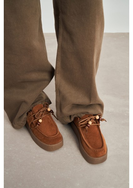 Jewel Taba Süet Hakiki Deri Bağcık Detay Kadın Ayakkabı indirimleri