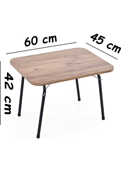 45X60 cm Kamp Sehpası + 4 Adet Lacivert Tabure Piknik, Bahçe Sehpası Katlanır Sehpa-A-4l fiyatları