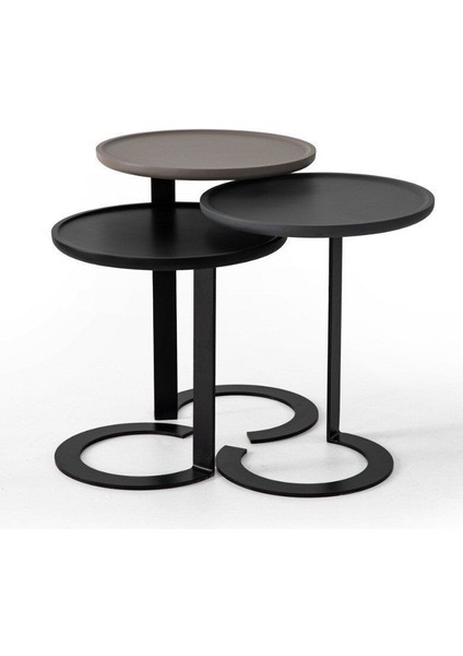 Osso Üçlü Zigon Sehpa Seti