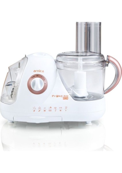 Şık Beyaz Çok Fonksiyonlu Mutfak Robotu GH21021, Pratik ve Hızlı Yemek Hazırlığı modelleri