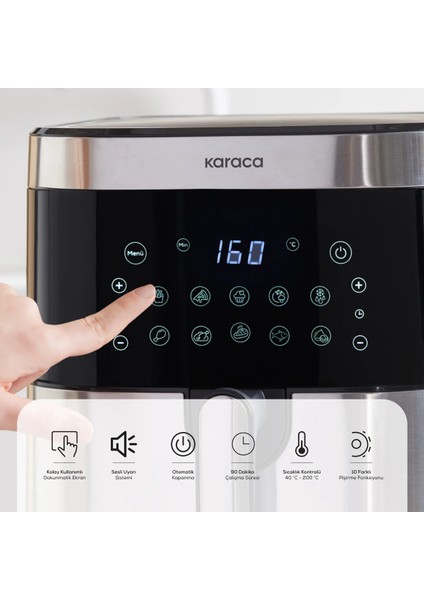 8 Kişilik Aile Boyu, 10 Fonksiyonlu Premium Hava Fritöz ve Çay Makinesi Hediye modelleri