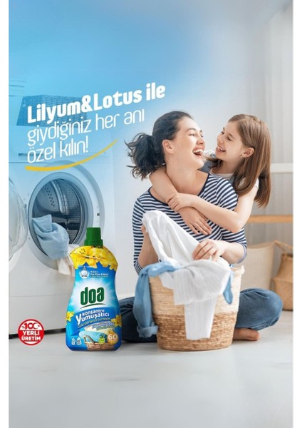 Konsantre Çamaşır Yumuşatıcı Lilyum Lotus 1500 ml x 2 Adet fırsatları
