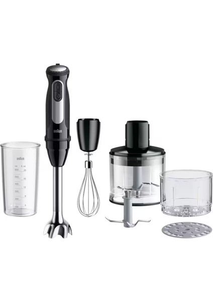 Siyah Multiquick 5 Pro El Blenderi, Yüksek Performans ve Şıklık Sunar.