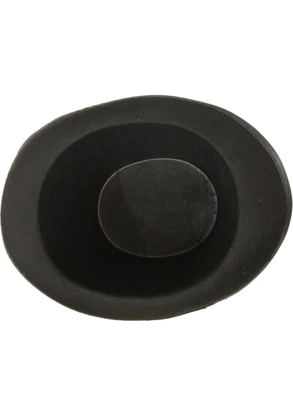 Yetişkinler Için Siyah Renk Ringmaster Sihirbaz Şapkası Fötr Şapka 15 cm - Lisinya