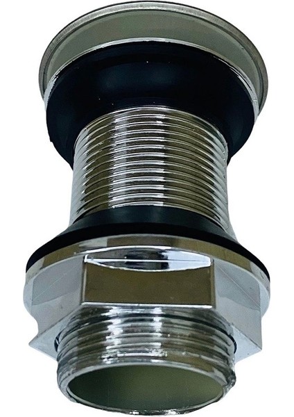 Pop Up Krom Kaplama Bas Aç Lavabo Sifonu Gideri ( Lisinya )