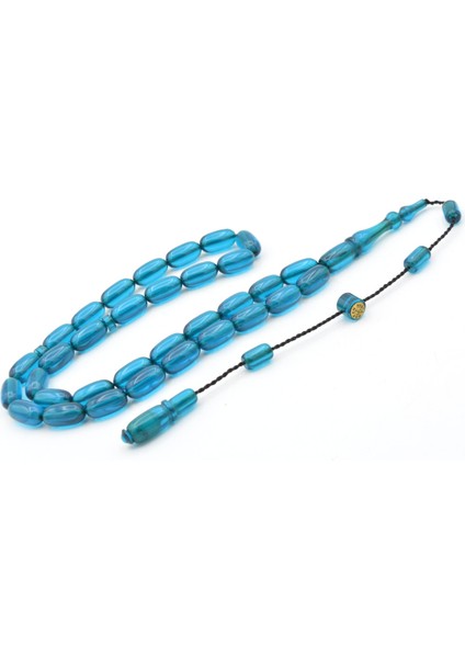 Hakan Turan Imzalı Kapsül Kesim Mavi Ateş Kehribar Tesbih fiyatları