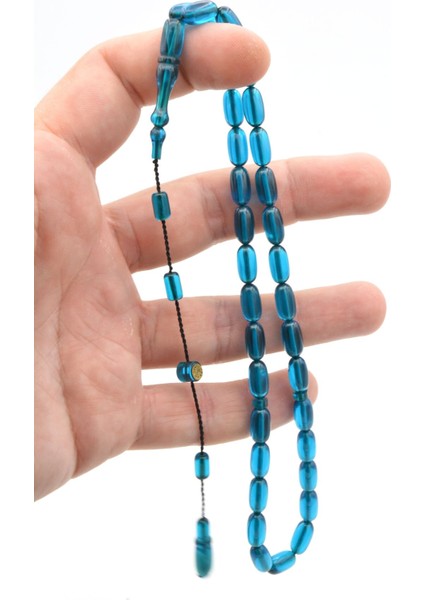 Hakan Turan Imzalı Kapsül Kesim Mavi Ateş Kehribar Tesbih fırsatları