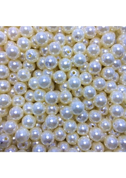 12 mm 24 Bin Adet (20KG) Kaliteli Inci Boncuk Krem