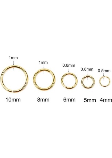 (900 Adet) 5 mm Nikel Takı Halkası 50 Gram fiyatları