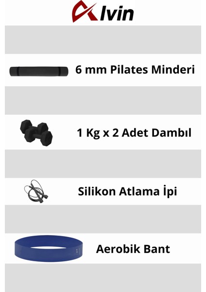 Pilates Seti - Tam Ekipman ile Evde Fit Kalın! fiyatları