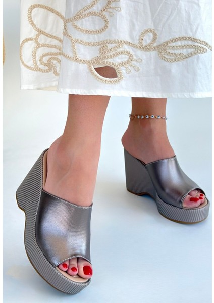 Tlay Platin Cilt Dolgu Topuk Terlik - Lisinya fiyatları