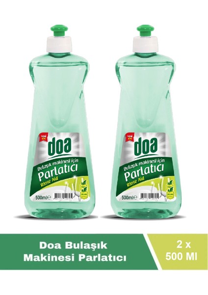 Bulaşık Makinesi Parlatıcı 500 ml Vegan x 2 Adet