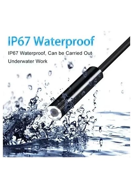 Vtn-02 Endoskop Yılan Video Kamera Led’li 2 Metre 7 mm Sert Kablo Su Geçirmez - Lisinya fiyatları