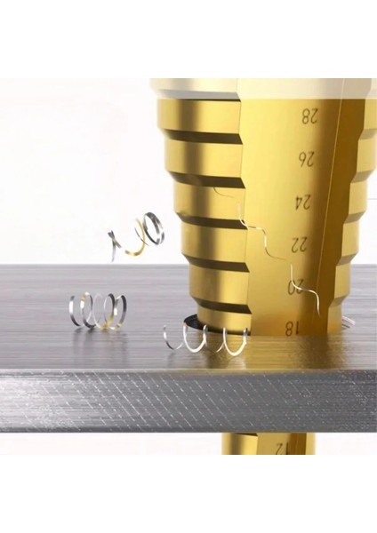 3 Parça Kademeli Matkap Ucu Paslanmaz Uç Alüminyum Sac Demir Delme Seti ( Lisinya ) fırsatları