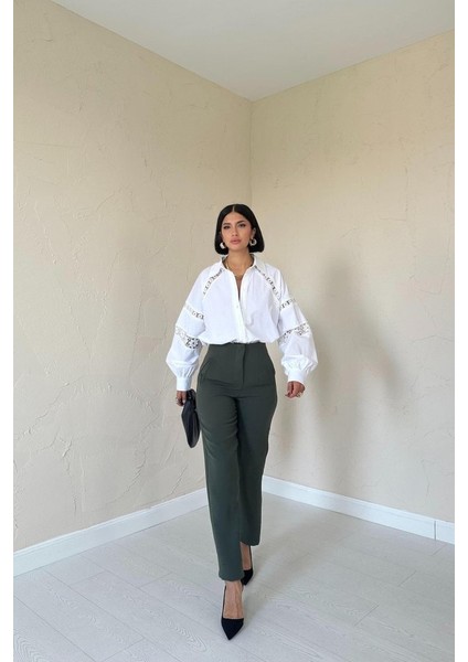 Haki Pensli ve Dar Paça Pantolon indirimleri