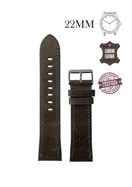22MM Hakiki Deri Saat Kordonu – Ultra Premium Koleksiyon