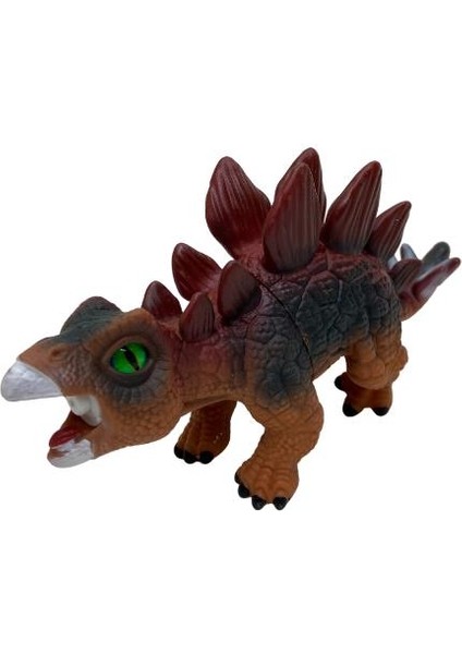Soft Dinazor Neon Gözlü 24 cm -LD6206B-STEGOSAURUS (Lisinya)