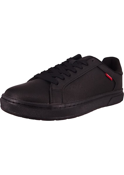Herren Low Sneaker Piper Low Top 234234-661 Schwarz 559 Full Siyah Kunstleder