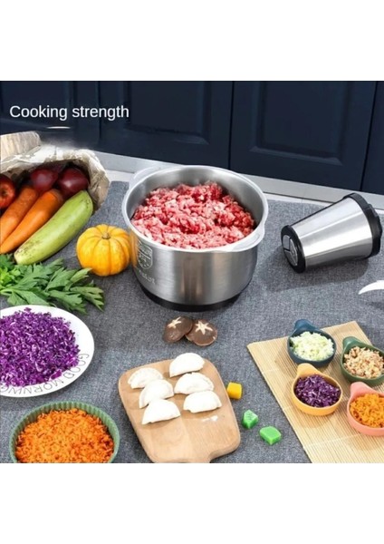 3,0 L Paslanmaz Çelik Mutfak Robotu, Sebze Hazırlama Için Ideal Çok Renkli Ürün