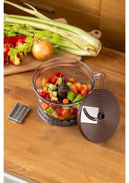 Krem Renkli Çok Fonksiyonlu Mutfak Robotu, Nostaljik Tasarım, 2837H