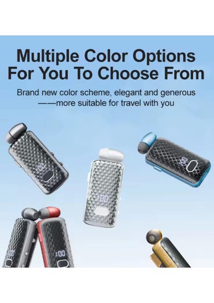 F588 Dijital Göstergeli Makaralı Titreşimli Bluetooth Kulaklık Bt 5.4 - Lisinya