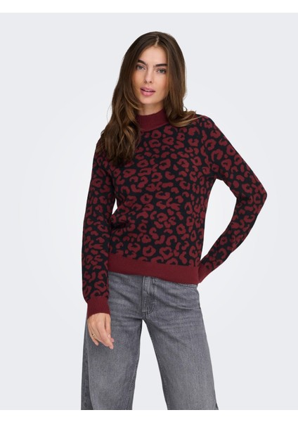 15350671 Onlıbı Jq Ls Hıgh Neck cc Knt