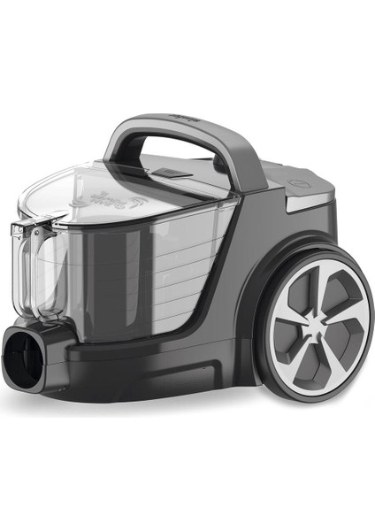 Yatay Toz Torbasız Süpürge, Güçlü Temizlik, Gri, Pratik Kullanım fırsatları