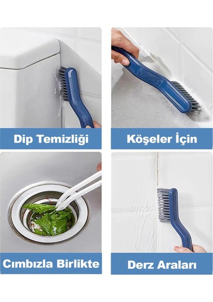 Banyo ve Mutfak Temizlik Fırçası (Cımbızlı) – Fayans, Derz, Kapı Rayı ve Zor Alanlar Için indirimleri