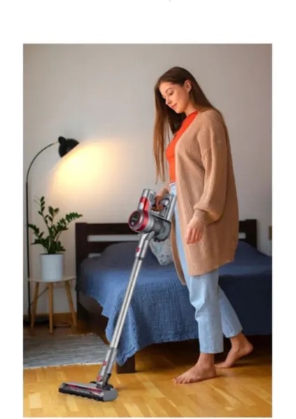 Dikey Kablosuz Elektrikli Süpürge, Güçlü ve Hafif Temizlik Aracı