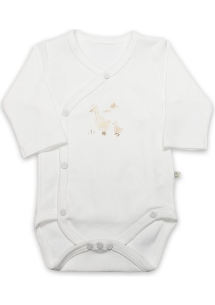 Kruvaze Body Uzun Kol Welcome Baby Duck 17108 Sarı