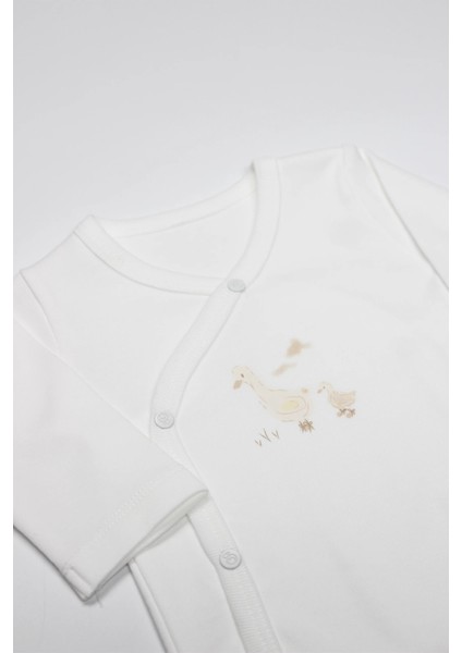 Kruvaze Body Uzun Kol Welcome Baby Duck 17108 Sarı fiyatları