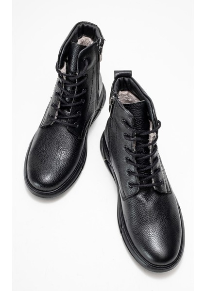 Hakiki Deri, Içi Kürklü, Fermuarlı, Su Geçirmez, Deri Erkek Bot indirimleri