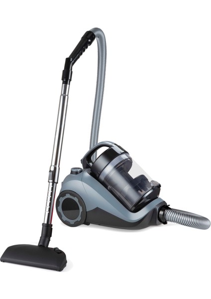 Gri Renkli Güçlü Elektrikli Süpürge, Temizlikte Pratik ve Etkili Performans