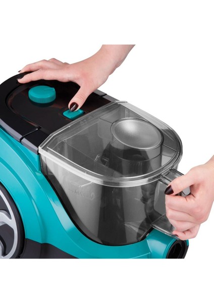 Turkuaz Renkli Elektrikli Süpürge, Güçlü Temizlik Performansı modelleri